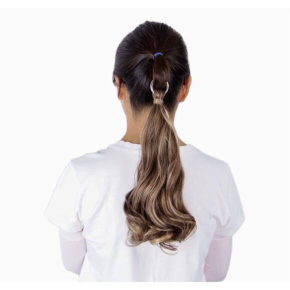 Ponytail Extension 14 Inch Blonde Ombre Hair Synthetic Ponytails Hairpieces A1 - Picture 5 of 5
